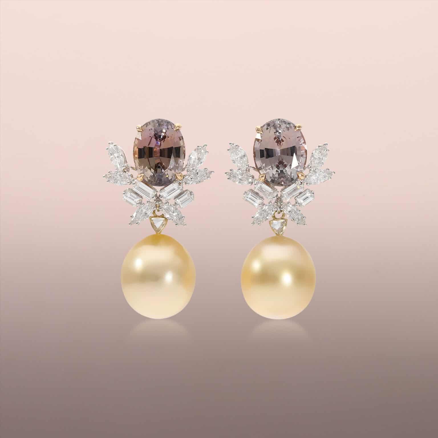 Golden South Sea Pearl Drops