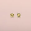 Yellow Zircon studs