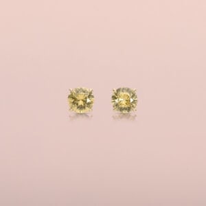 Yellow Zircon studs