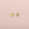 Yellow Zircon studs