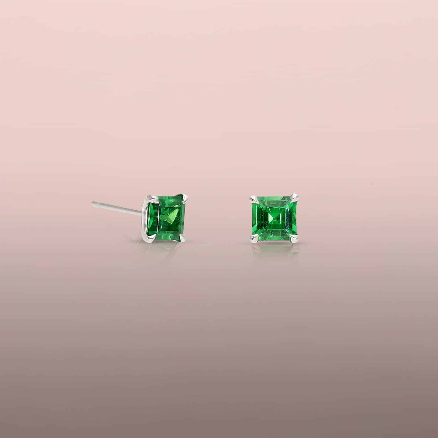 Tsavorite Earring Studs