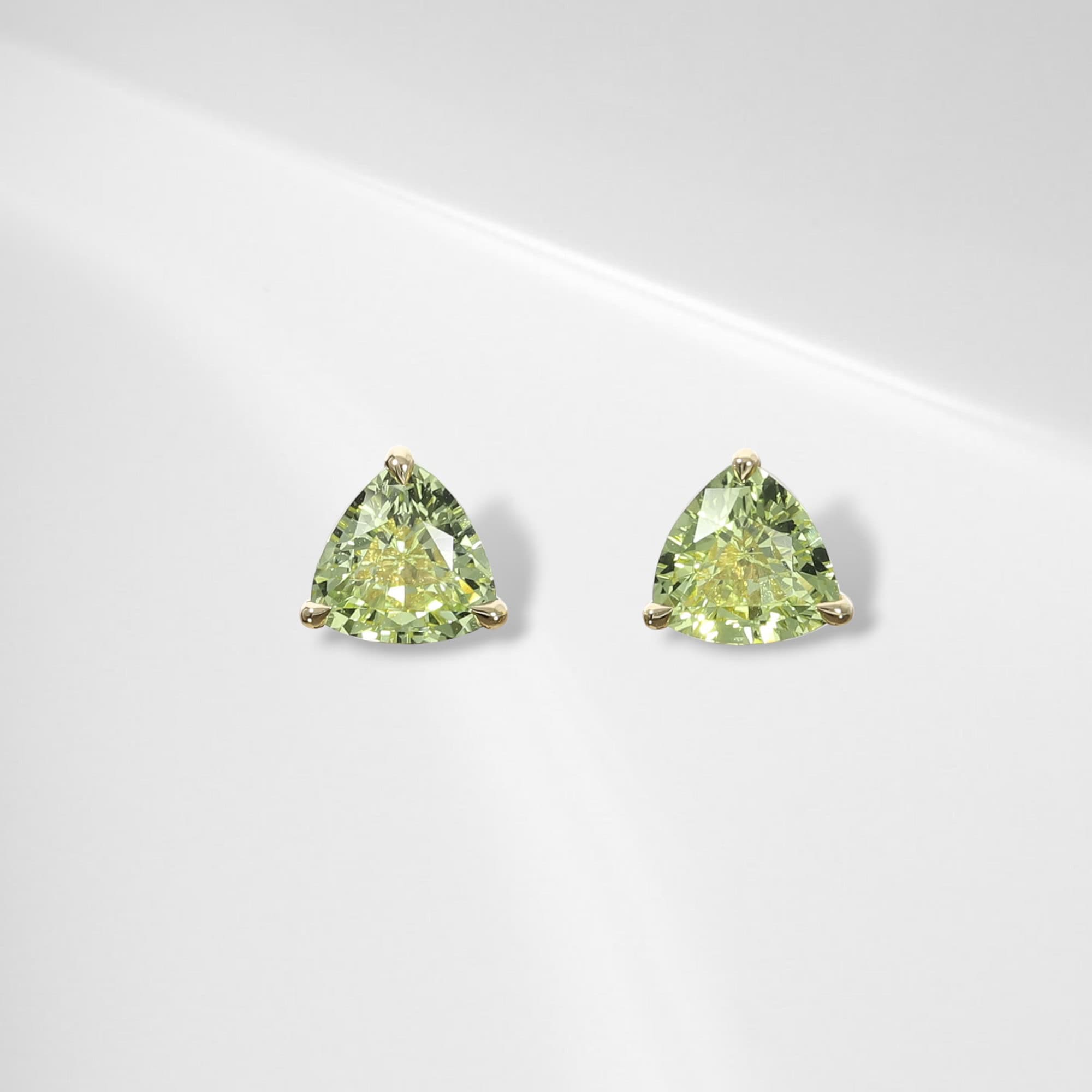 Neon Chrysoberyl Studs[Pre-Order] - Bespoke Jewellery | Calla Lily Fine ...