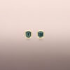 Green Sapphire Earring Studs