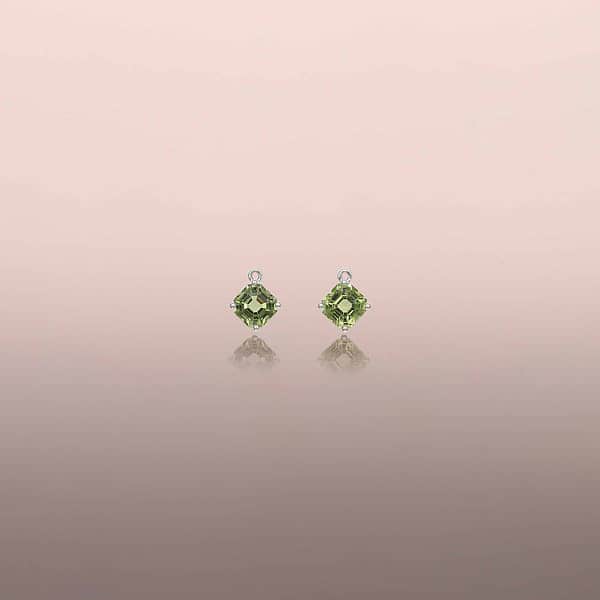 Green Tourmaline Earring Drops