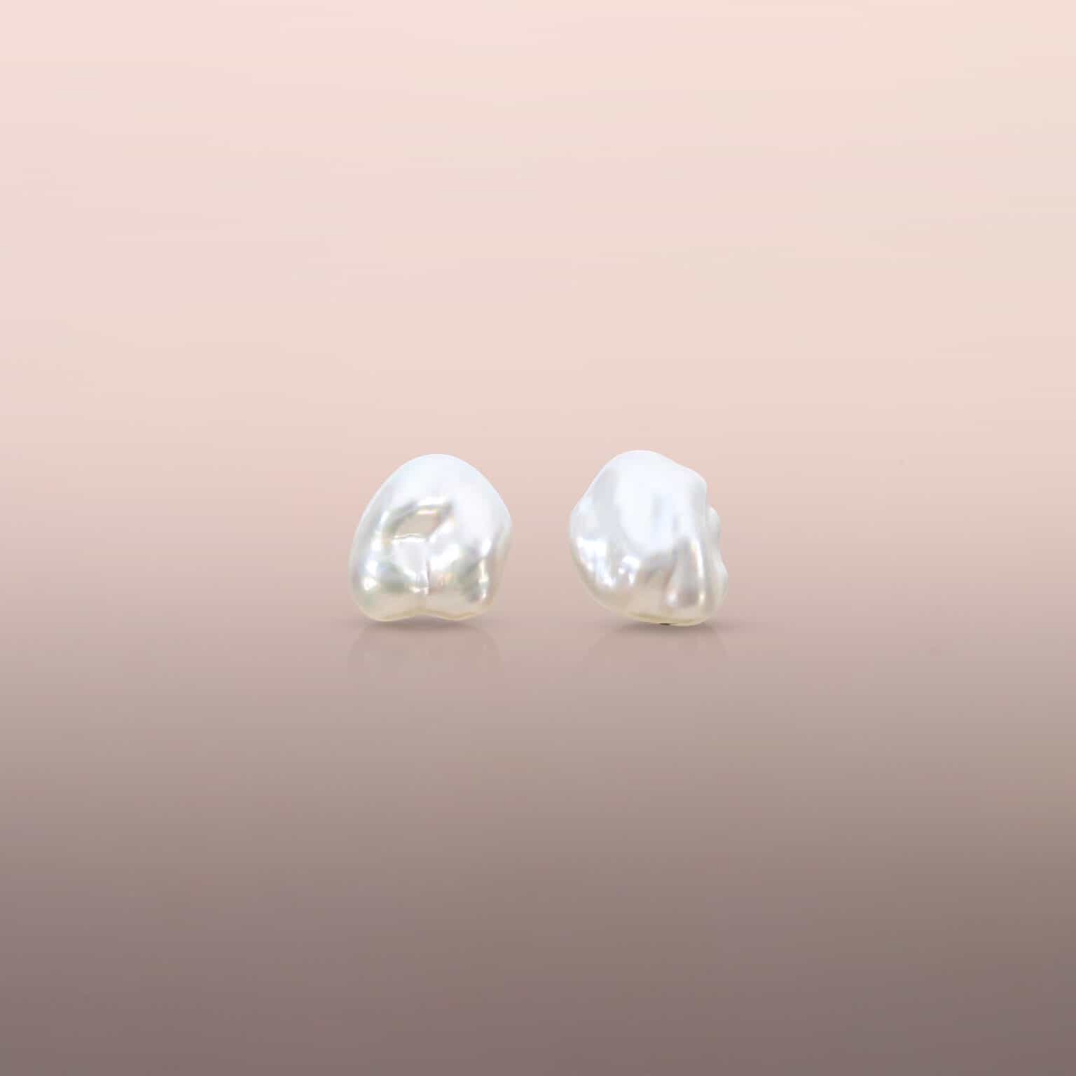 South Sea Keshi Earring Studs