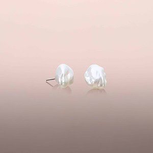 South Sea Keshi Earring Studs