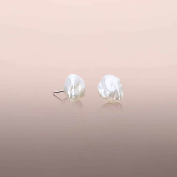 South Sea Keshi Earring Studs