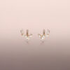 Rose gold diamond earring jackets