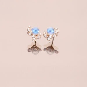 Rose gold diamond earring jackets