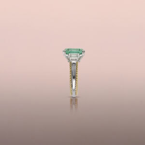 Mint Tourmaline Rope Ring