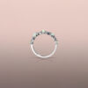 Opal and Aquamarine stack rings