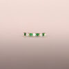 Red Opal and Tsavorite Stack Rings