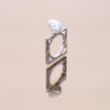 Baroque Pearl Square Ring