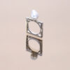 Baroque Pearl Square Ring
