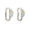 Aquamarine open-carabiner