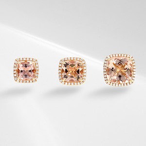 modular morganite earrings Morganite Earrings - Small