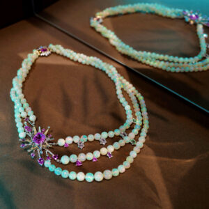 Bespoke Spinel and Opal Necklace
