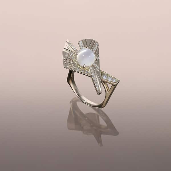 Moonstone Galactic ring