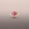 Pink Spinel Ring in Rose Gold