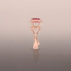 Pink Spinel Ring in Rose Gold