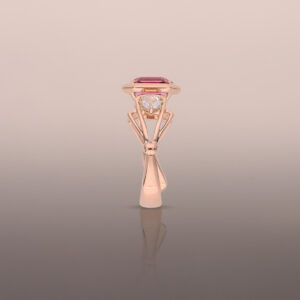 Pink Spinel Ring in Rose Gold