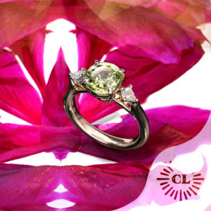 Chrysoberyl Engagement Ring