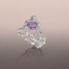 Lavender ribbon ring with WG tulip stack