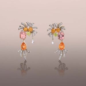 Copacabana Malaia and Mandarin Garnet Earrings