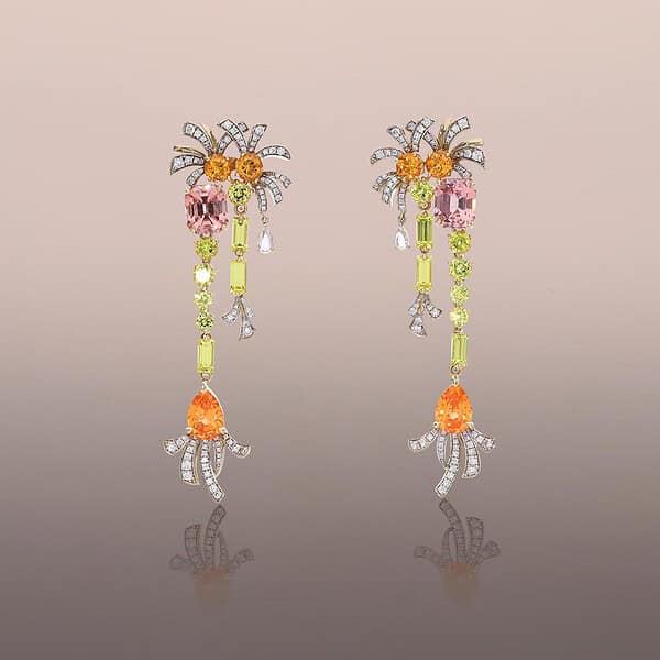 Copacabana Malaia and Mandarin Garnet Earrings