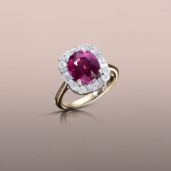 Rhodolite Garnet ring