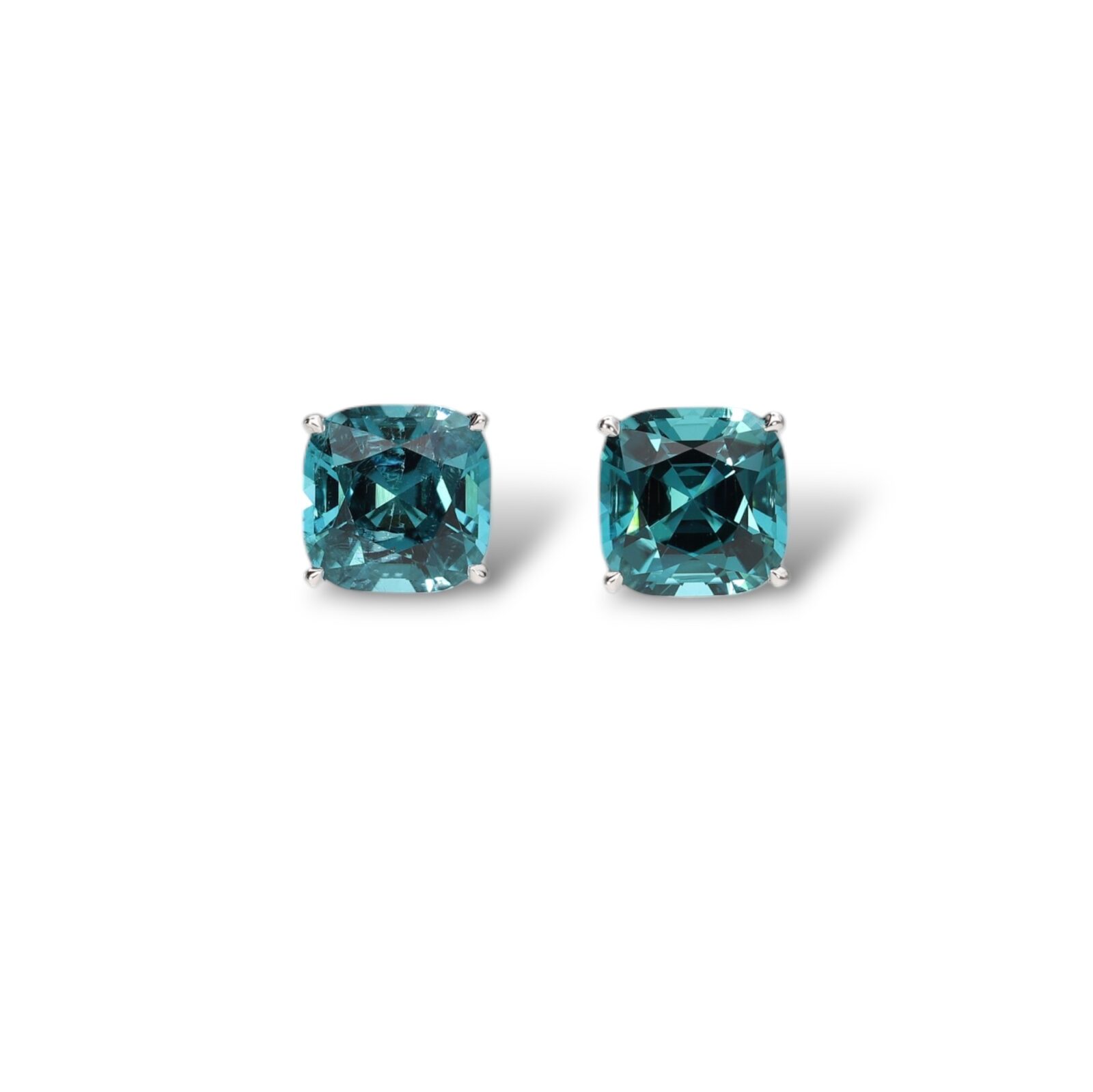 blue zircon studs