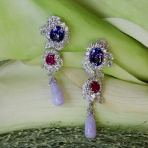 Bespoke Earrings with Jade Pendants