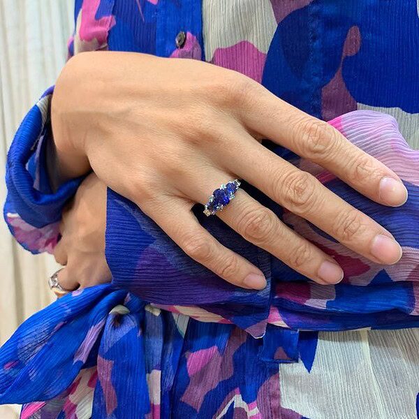 three stone ring