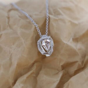 Custom Made Rose Cut Diamond Pendant