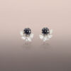 Grey Spinel Studs with Diamond jackets