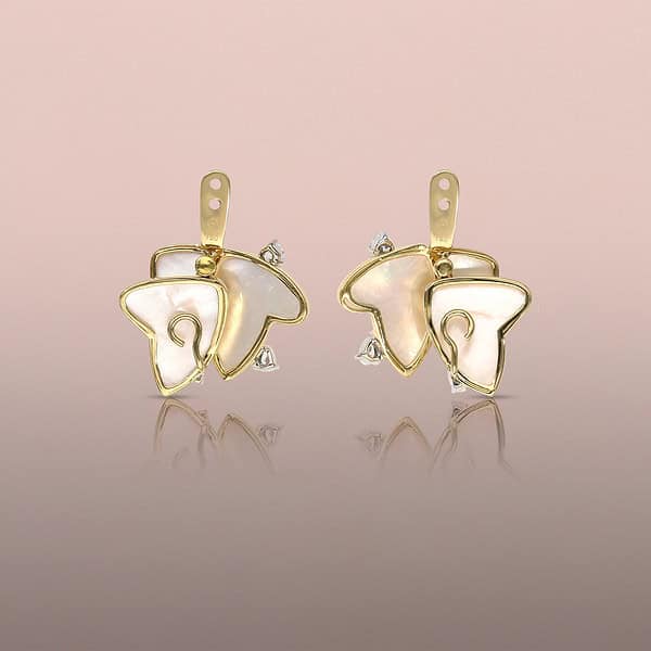 Back_Mother-of-Pearl Butterfly Earring Jackets