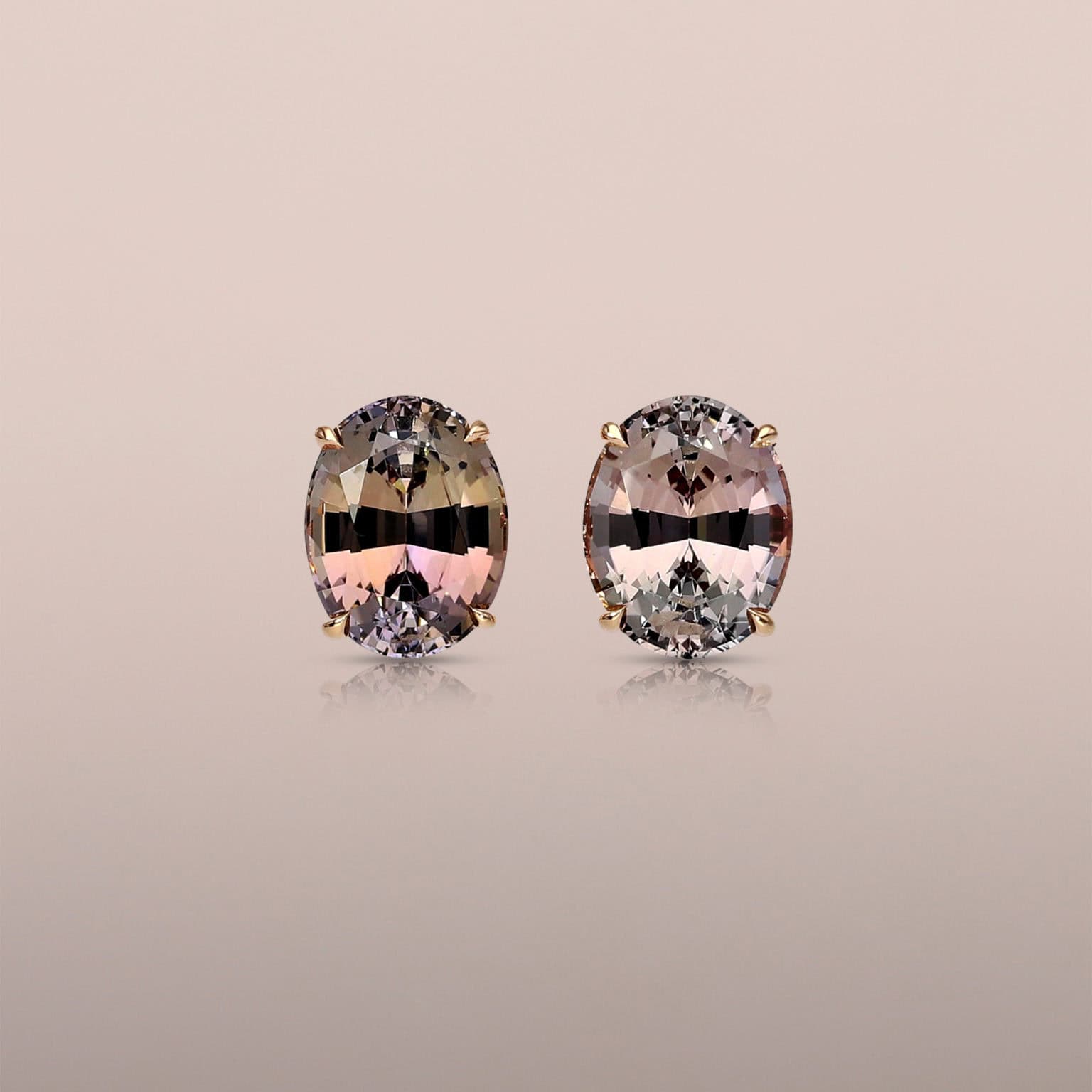 unheated Tanzanite Earring Studs