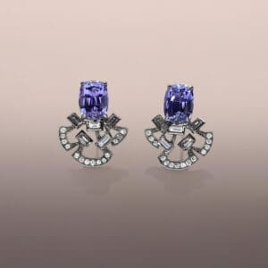 Tanzanite dress earring studs