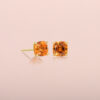 Mandarin Garnet Earring Studs