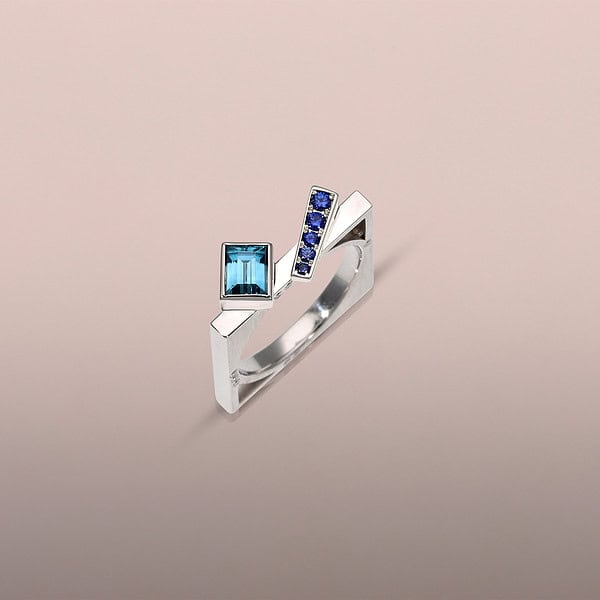 Arabian Blue Zircon Ring